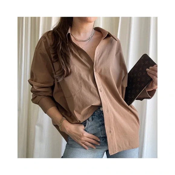 GISELE SHIRT — In Mocha - Picture 7 of 10